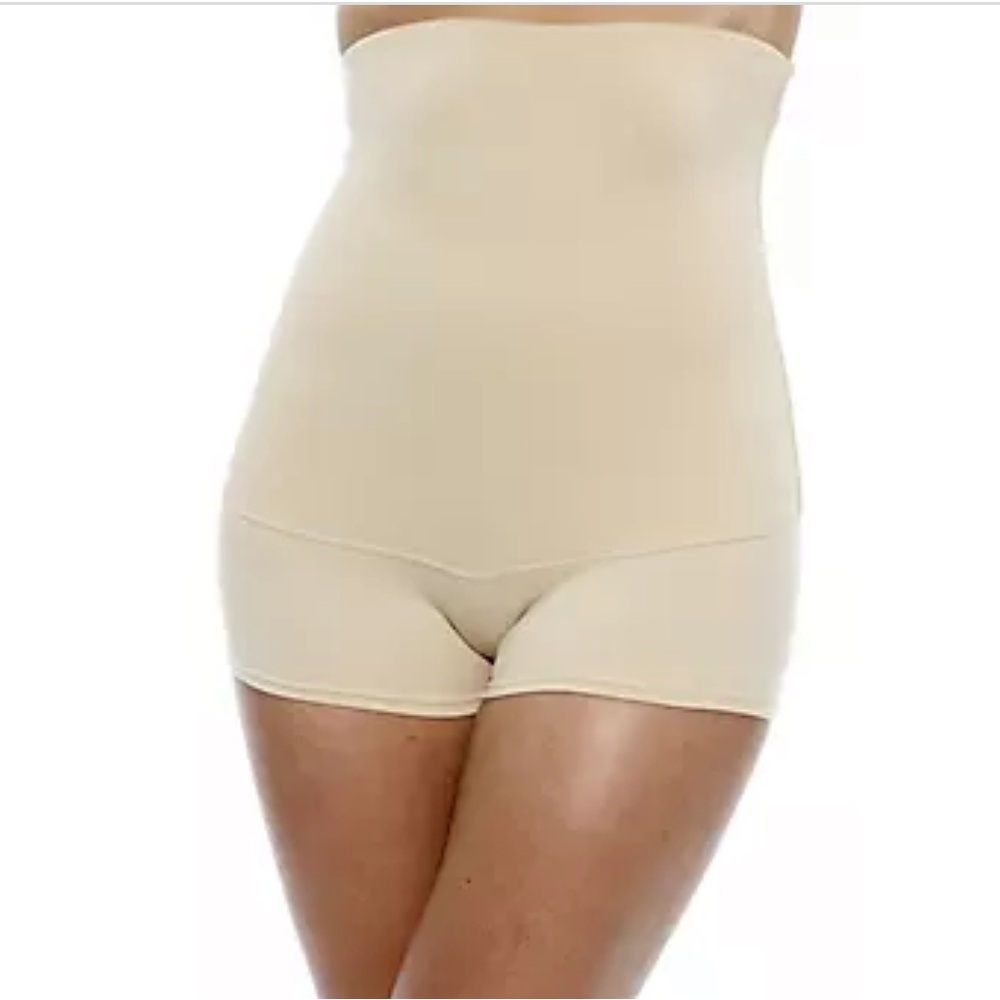 Maidenform Fat Free Dressing Hi-Waist Boyshort Shapewear Size Small